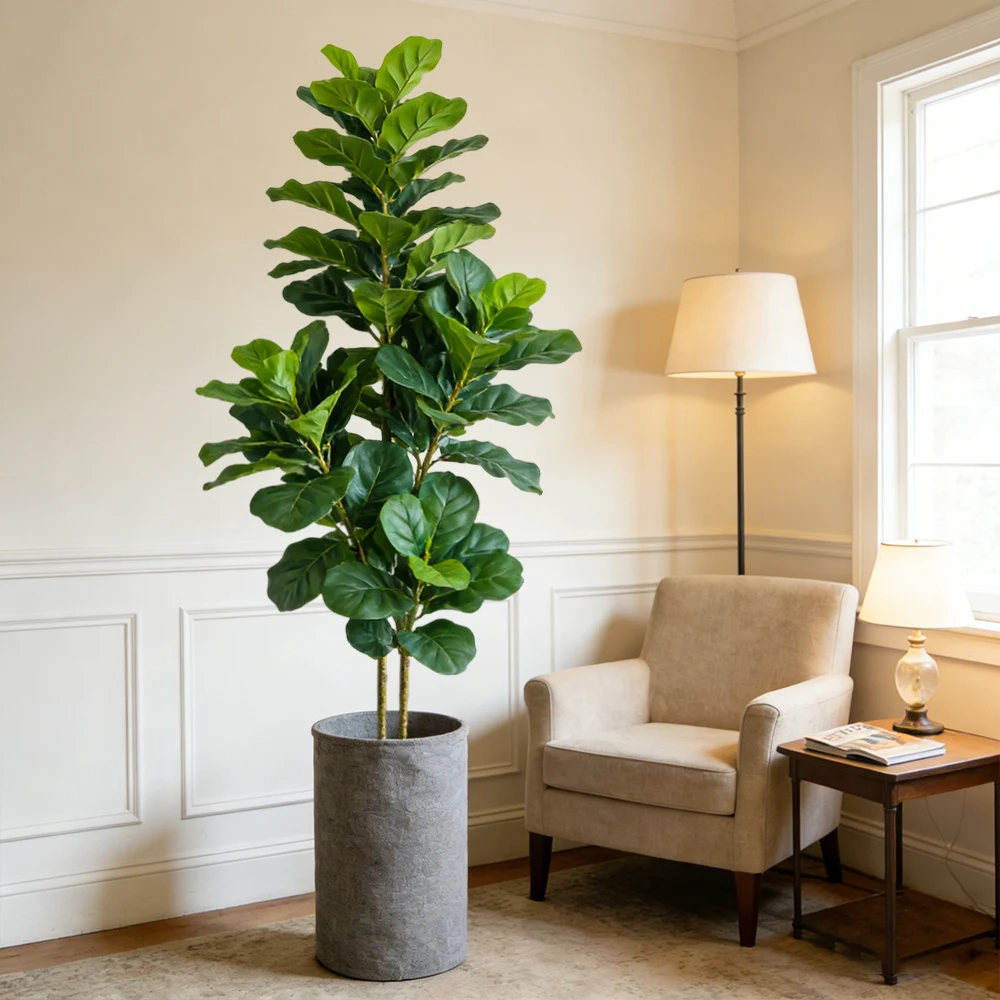 64/122cm Artificial Fiddle Fig - Ficus Lyrata Tree review and price